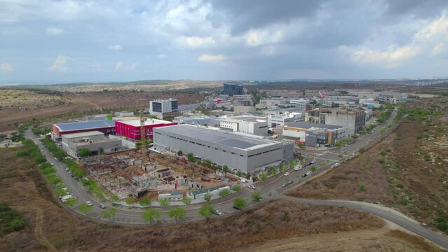 South Modiin Maccabim Reut Commercial and Industrial Zone (2023) - one of the most impressive business centers in Israel, It is located in a strategic place between Tel Aviv and Jerusalem