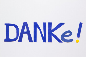 Danke, authentisches Foto