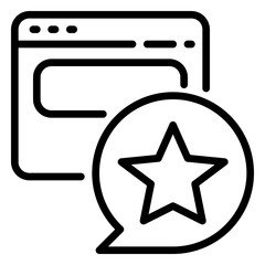 Satisfaction icon, line icon style