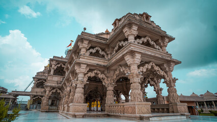 A beautiful view of Radhakrishna temple in Chittorgarh, India.
