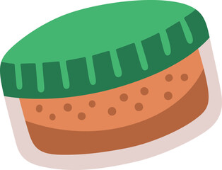 Face powder icon illustration