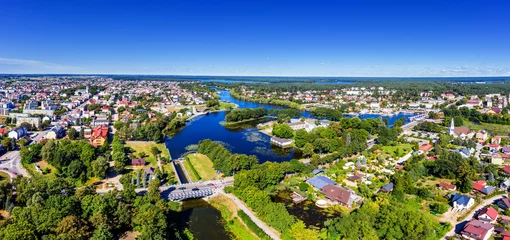 Photo sur Plexiglas Bleu foncé Augustów – a city in north-eastern Poland, in the Podlaskie 