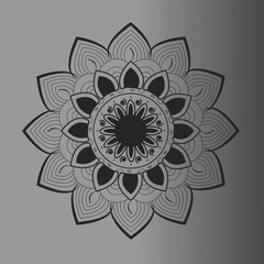 Abstract mandala in simple and minimalist style in solid color background. This is perfect for festival content creation.