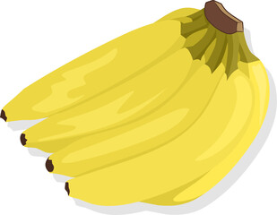 banana silhouette and vector illustration design