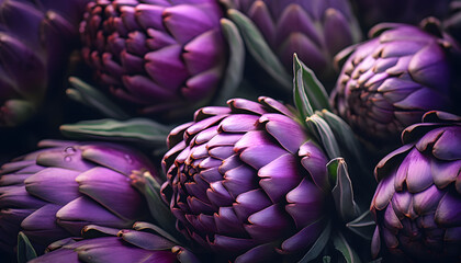 Close up of a fresh artichoke