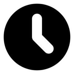 Clock icon for date and time - obrazy, fototapety, plakaty
