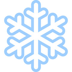 Obraz premium snow frost linear icon vector