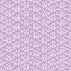 Japanese Flower Motif Diamond Vector Seamless Pattern