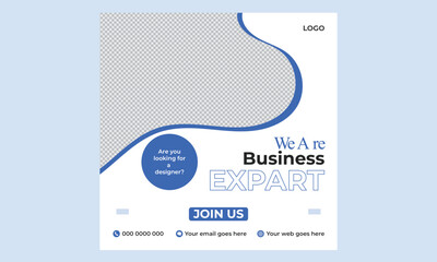 Graphic design agency and social media business post design 