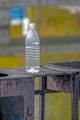 An empty barbecue on a cold autumn day