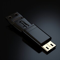 usb flash drive isolated  generated by AI