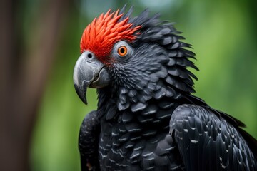 Obraz premium A Beautful Red Tailed Black Cockatoo.