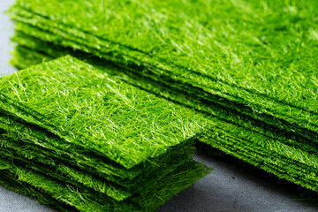 sweet laver, dried green laver