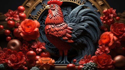 Happy Chinese New Year 2017 Roosterconcept, Happy New Year Background, Hd Background
