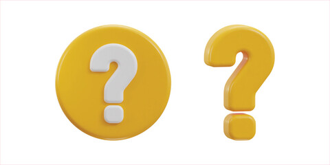 3d question mark icon