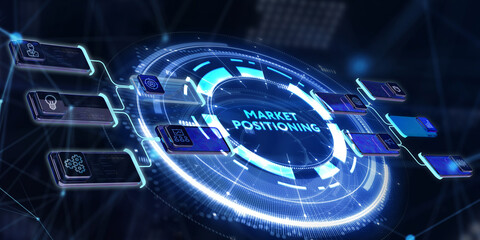 Business. Technology. Internet. Marketing. Market positioning. 3d illustration