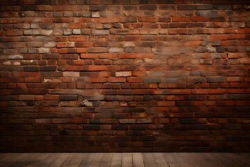 old brick wall of red color,