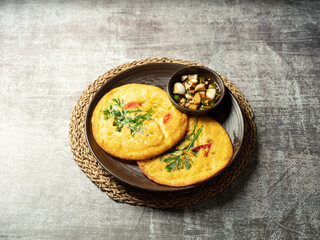Mung Bean Pancake ,Korean food