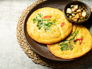 Mung Bean Pancake ,Korean food