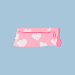 illustration of a pencil case pouch