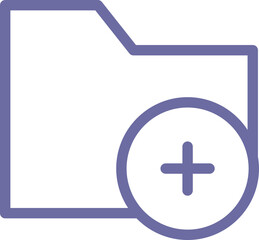 Obraz premium Folder add icon 