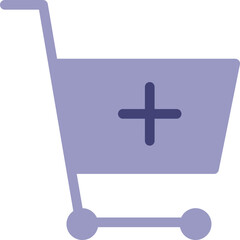 Obraz premium shopping cart product add icon 