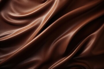 Dark chocolate background in the form of blurred waves