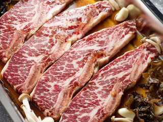 Seasoned LA beef ribs