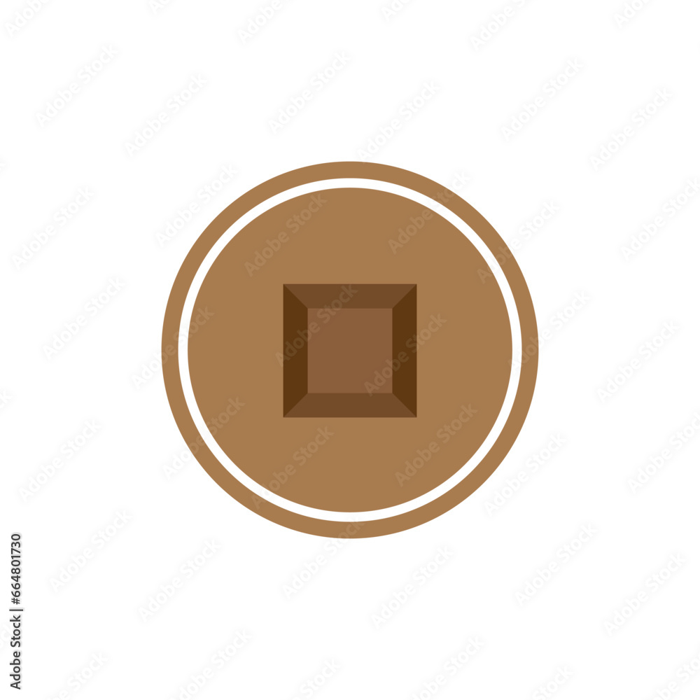 Poster chocolate icon vector