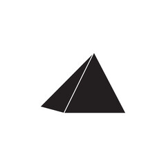 pyramid icon vector