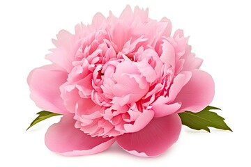 Peony isolated on white background.