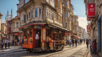 Fototapeta na wymiar streets of istanbul