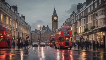 Papier Peint photo Lavable Brugges streets of london