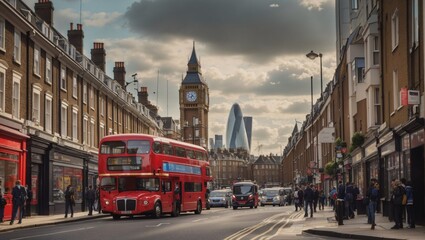 Fototapeta na wymiar streets of london