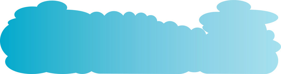 Obraz premium Blue Cloudscape Illustration 