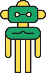 Humanoid Robot Icon

