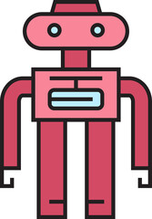Humanoid Robot Icon
