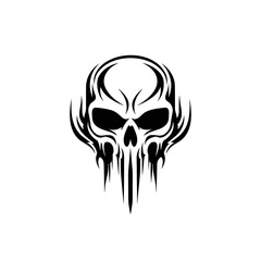 Artistic vector of a skull illustration. Suitable for tattoo, design, and logo.