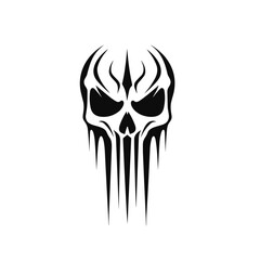 Artistic vector of a skull illustration. Suitable for tattoo, design, and logo.