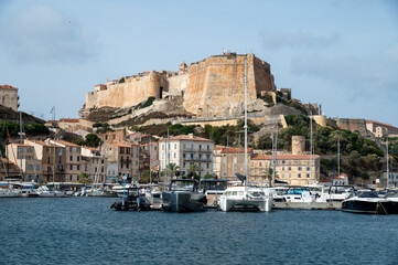 Fototapeta premium sightseeing Bonifacio, in Corsica one of the most beautiful cities in Europe