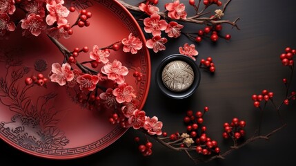 Chinese New Year Concept With Copy Space , Happy New Year Background, Hd Background