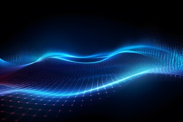 Abstract wave technology background.