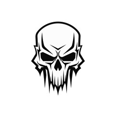 Artistic vector of a skull illustration. Suitable for tattoo, design, and logo.