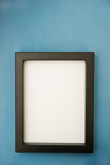 empty black modern picture frame