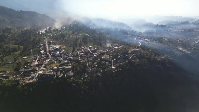 Cemoro Lawang village in Bromo Tengger Semeru National Park, Java, Indonesia