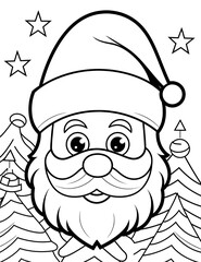 Christmas coloring page for kids