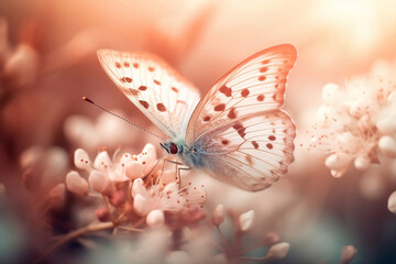 butterfly on a flower.