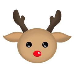 reindeer Christmas Illustration