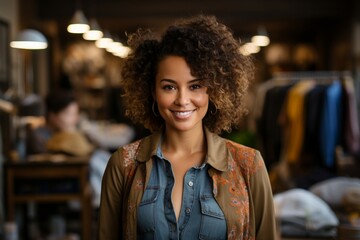 a woman smiling at camera