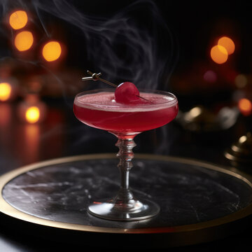 cocktail with cherry